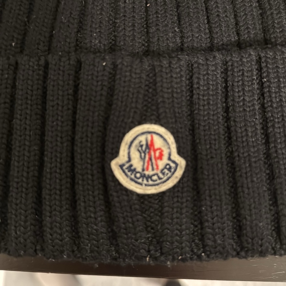 Moncler Women’s Black Knit Beanie - Picture 2 of 4